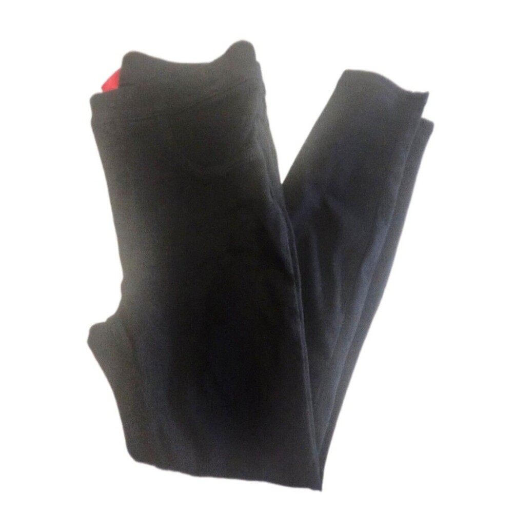 Spanx Mid Rise Black Pull On Waist Skinny Jeans, L (US 10)